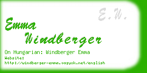 emma windberger business card